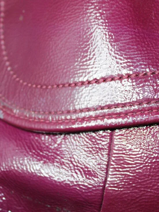 Authentic COACH Soho Plum Patent Leather Crossbody Shoulder Bag - Picture 10 of 16